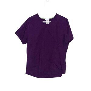 Scrubstar Womens Purple Set Short Sleeve Scrub  M Cotton Blend